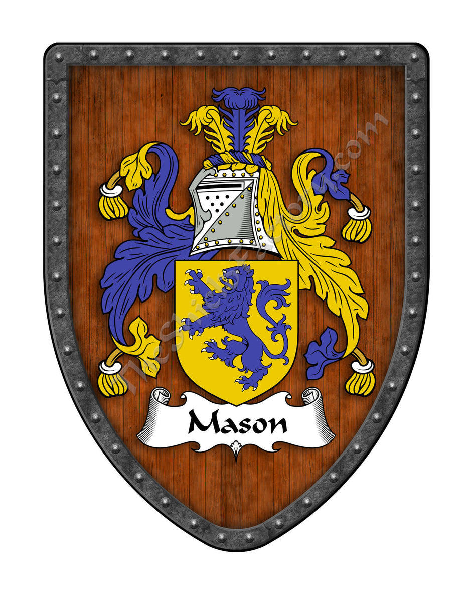 Mason Coat of Arms Family Crest Shield My Family Coat Of Arms