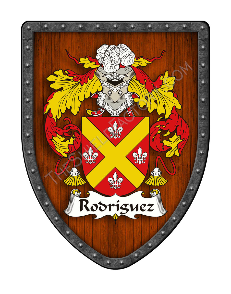 Rodríguez Family Coat Of Arms Shield – My Family Coat Of Arms