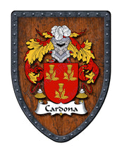 Load image into Gallery viewer, Cardona Coat of Arms Hispanic Family Crest