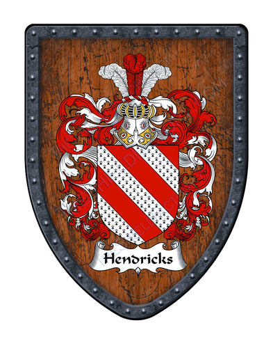 Hendricks Hendrix Family Coat of Arms Family Crest