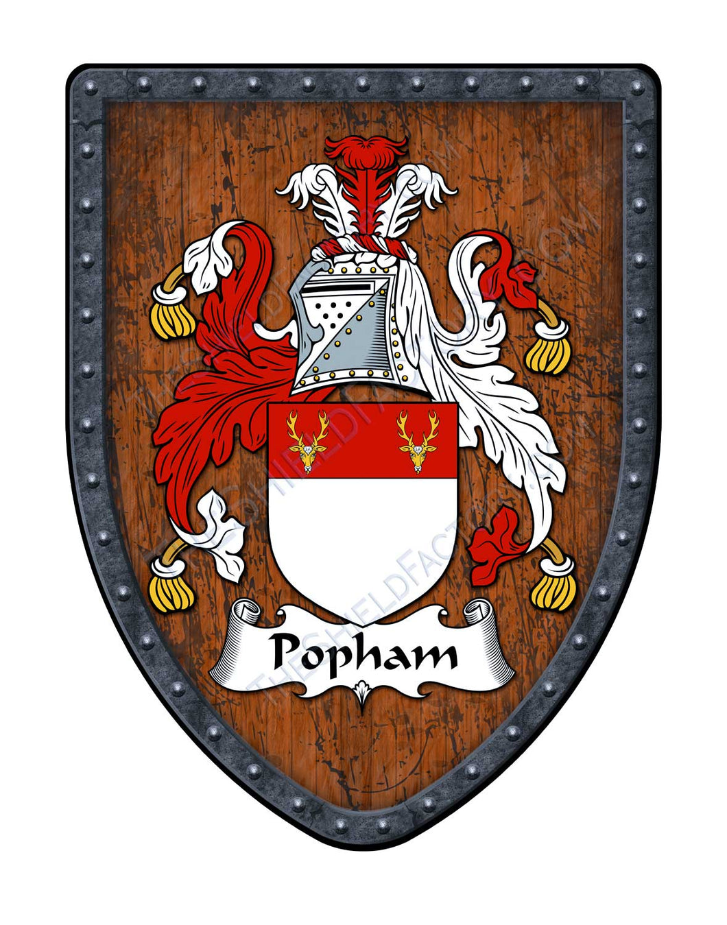 Popham Coat of Arms Family Crest