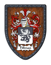 Load image into Gallery viewer, Tillman Coat of Arms Family Crest