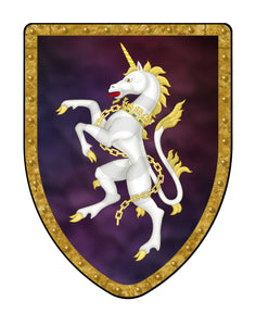 Unicorn Medieval Battle Shield