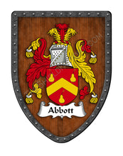 Load image into Gallery viewer, Abbott Family Coat of Arms Family Crest