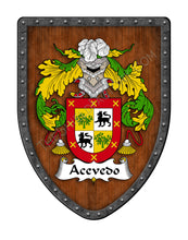 Load image into Gallery viewer, Acevedo II Family Coat of Arms Hispanic Family Crest Shield