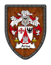 Load image into Gallery viewer, Arias Family Coat of Arms Hispanic Family Crest