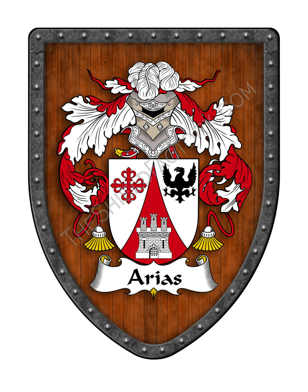 Arias Family Coat of Arms Hispanic Family Crest