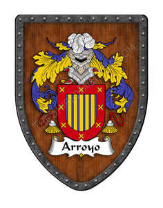 Arroyo Family Coat of Arms Hispanic Family Crest