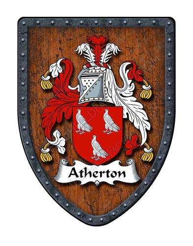 Atherton Family Coat of Arms Family Crest