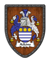 Load image into Gallery viewer, Atkins Family Coat of Arms Family Crest