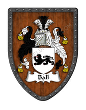 Load image into Gallery viewer, Ball Family Coat of Arms Crest