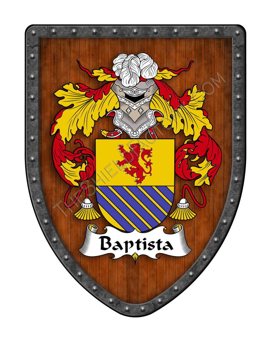 Baptista Coat of Arms Hispanic Family Crest