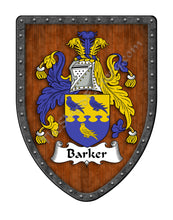Load image into Gallery viewer, Barker Family Coat of Arms Shield