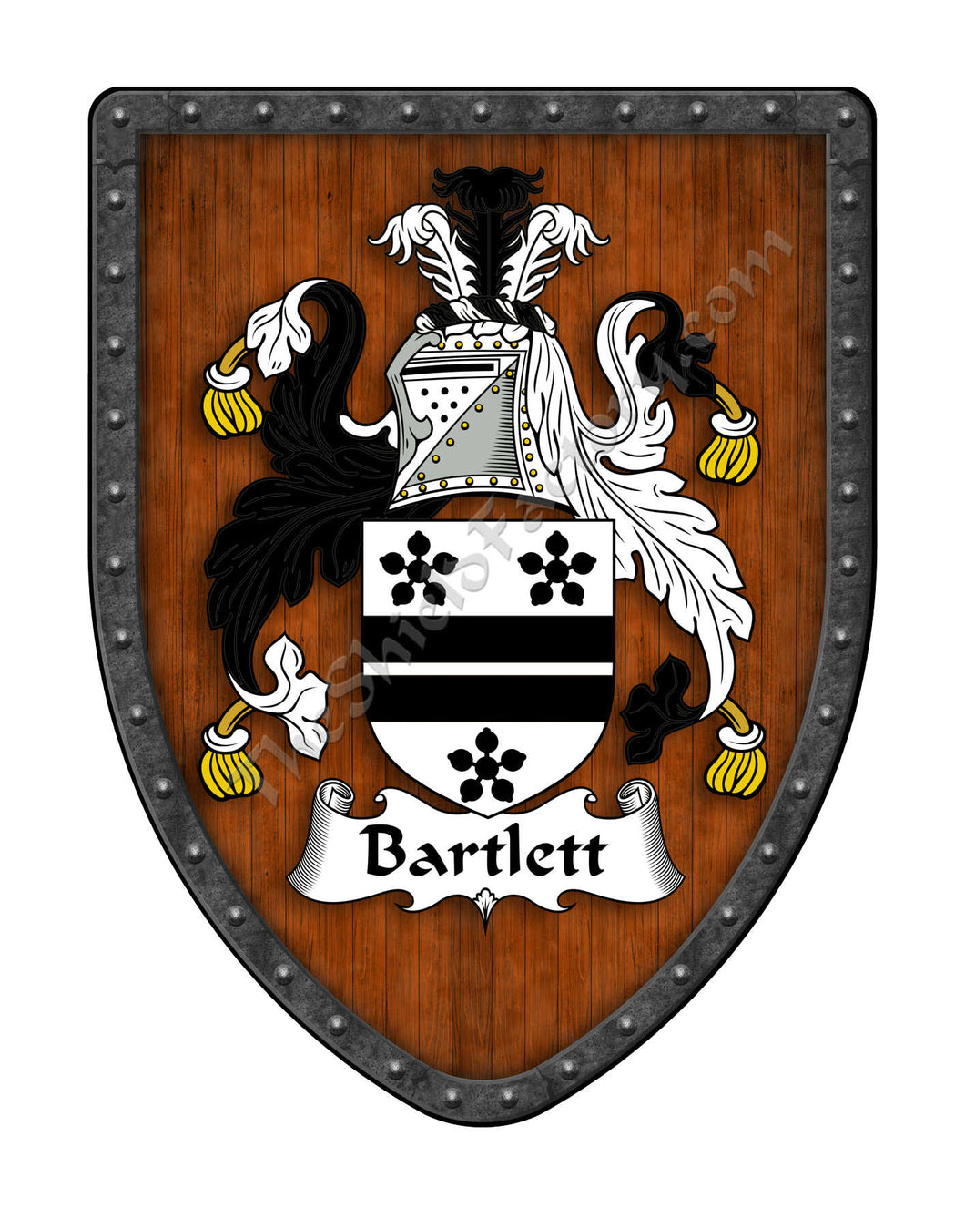 Bartlett Family Crest Coat of Arms