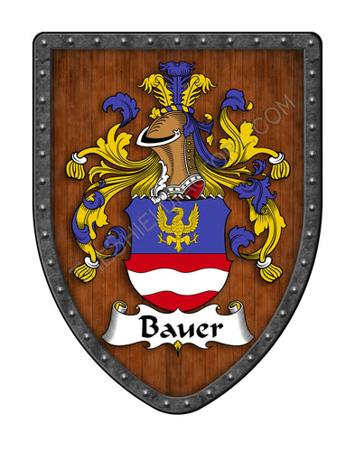 Bauer Family Crest Coat of Arms