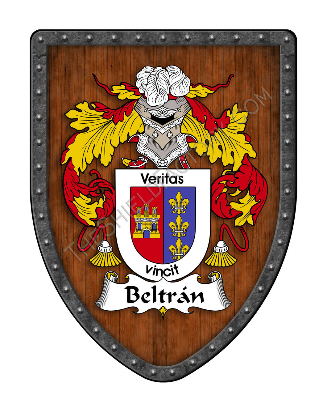 Beltrán Coat of Arms Hispanic Family Crest