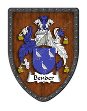 Load image into Gallery viewer, Bender of England Coat of Arms Family Crest