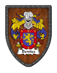 Benítez Coat of Arms Hispanic Family Crest