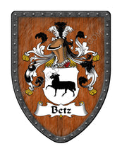 Load image into Gallery viewer, Betz Coat of Arms Family Crest