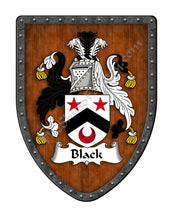 Load image into Gallery viewer, Black Coat of Arms Family Crest
