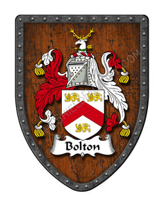 Bolton of England Coat of Arms Family Crest