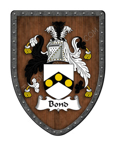 Bond Coat of Arms Family Crest
