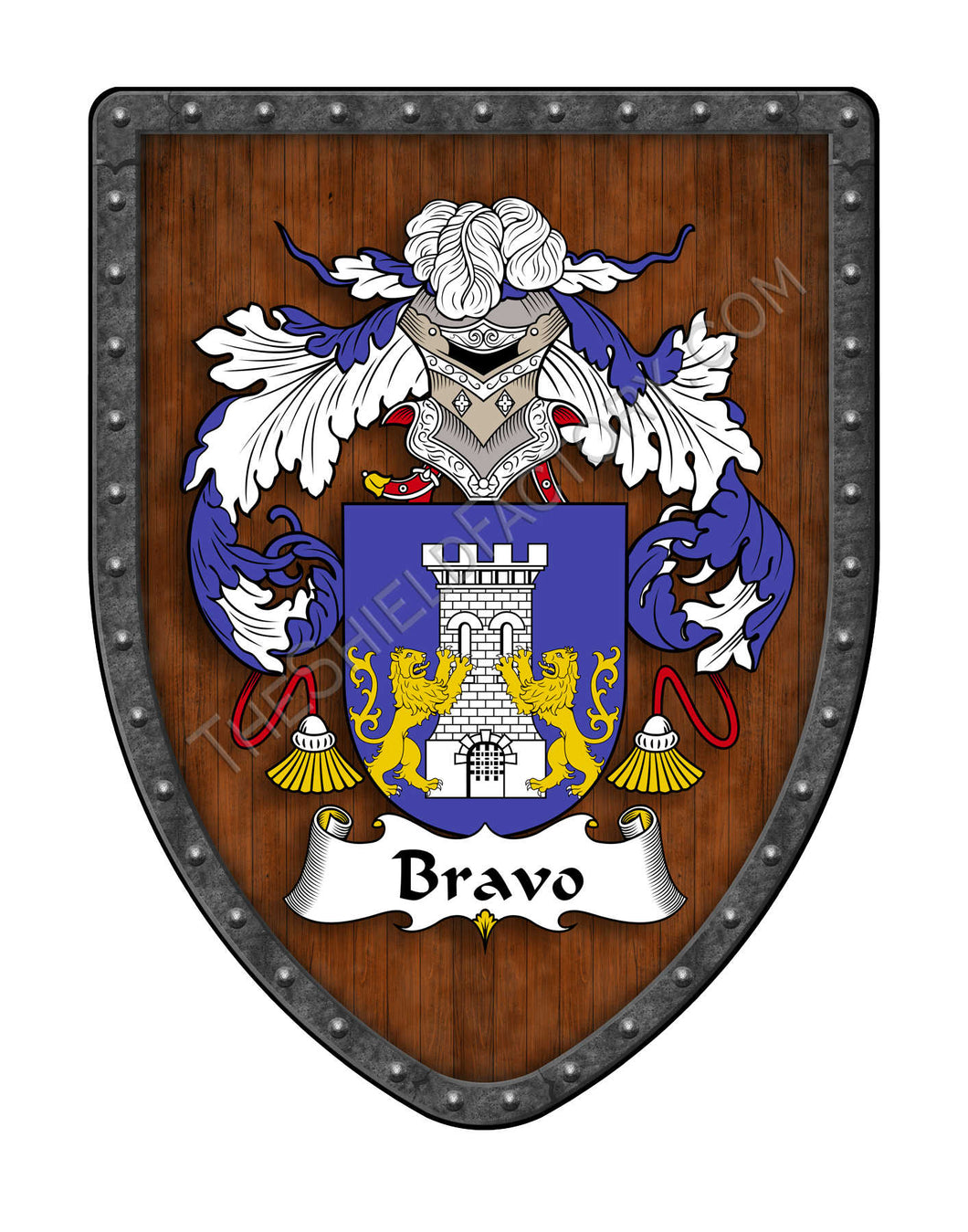 Bravo Coat of Arms Family Crest