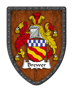 Brewer of England Coat of Arms Family Crest