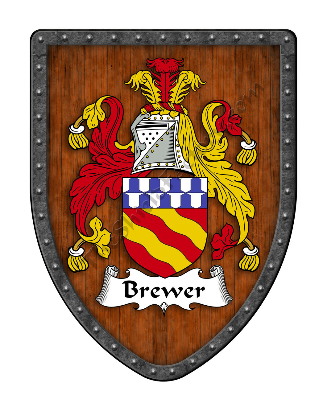 Brewer of England Coat of Arms Family Crest