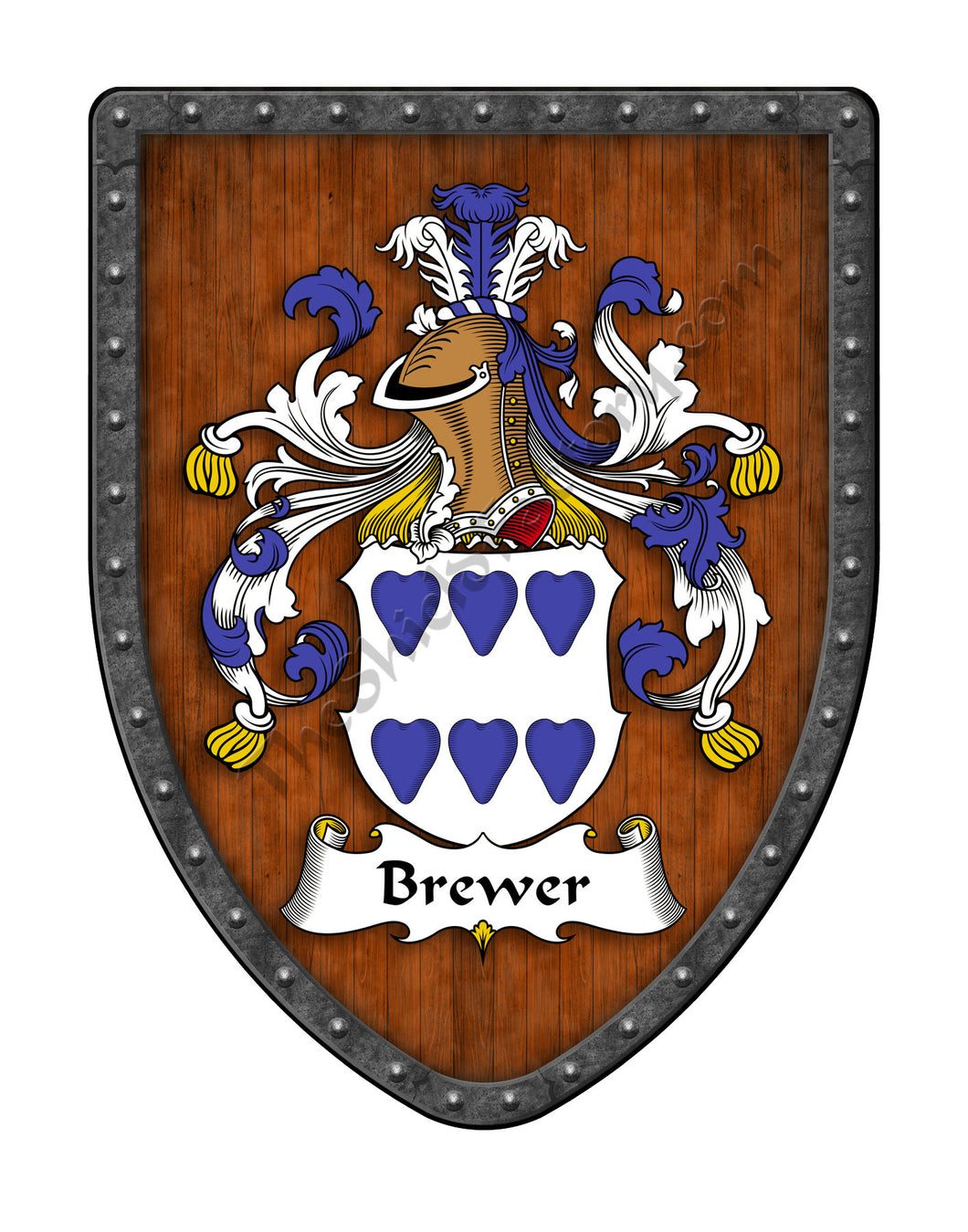 Brewer of German Coat of Arms Family Crest