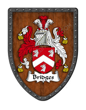 Load image into Gallery viewer, Bridges Coat of Arms Family Crest