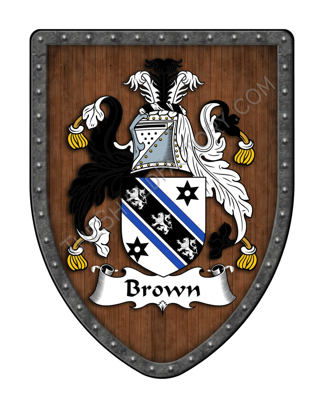 Brown Coat of Arms Family Crest
