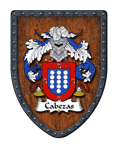 Cabezas Coat of Arms Hispanic Family Crest