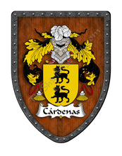 Load image into Gallery viewer, Cárdenas Coat of Arms Family Crest Shield