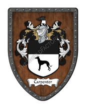 Load image into Gallery viewer, Carpenter Coat of Arms Family Crest Shield