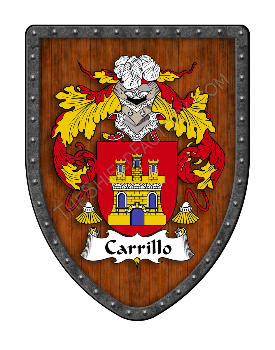 Carrillo Coat of Arms Family Crest Shield – My Family Coat Of Arms