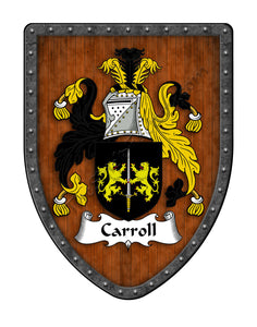 Carroll Coat of Arms Family Crest Shield