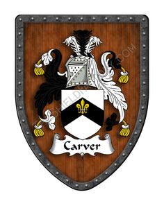 Carver Coat of Arms Family Crest Shield