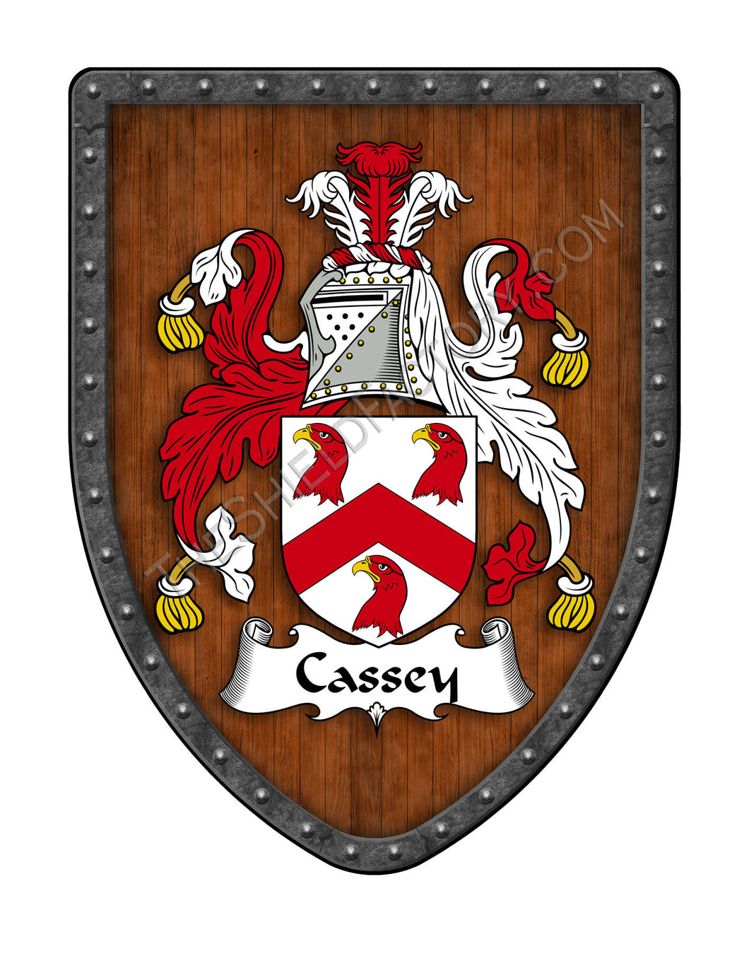 Cassey Coat of Arms Family Crest Shield