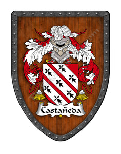 Castañeda Coat of Arms Shield Family Crest