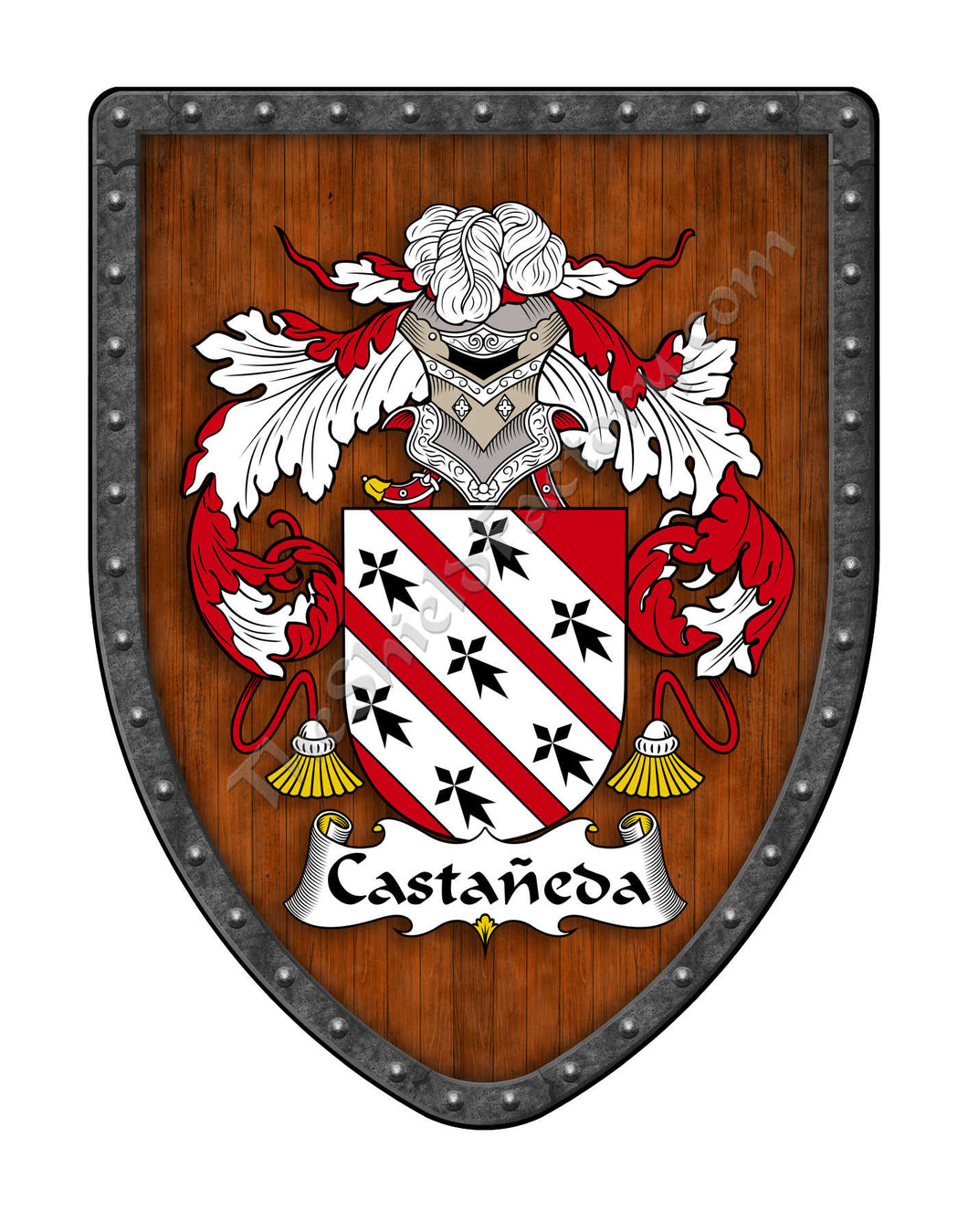 Castañeda Coat of Arms Shield Family Crest