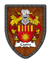 Load image into Gallery viewer, Castro Coat of Arms Shield Family Crest