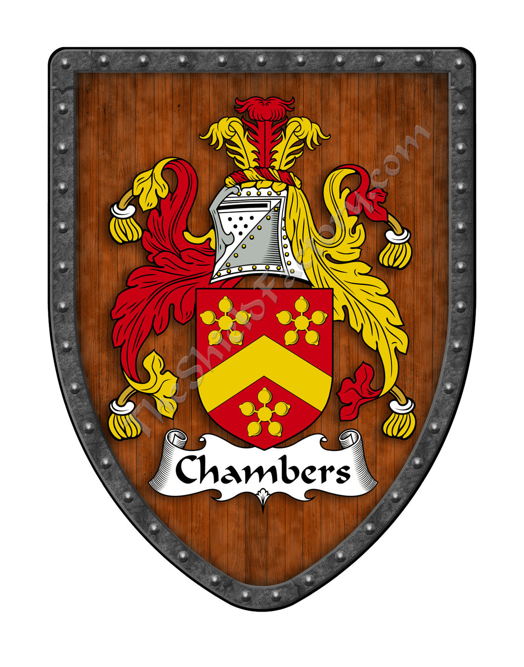 Chambers Coat of Arms Shield Family Crest