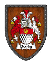 Load image into Gallery viewer, Charles Coat of Arms Shield Family Crest