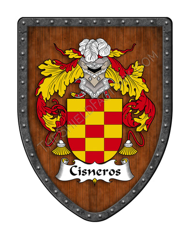 Cisneros Coat of Arms Shield Family Crest