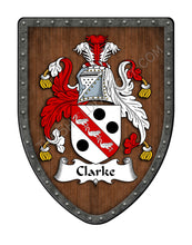 Load image into Gallery viewer, Clarke Coat of Arms Shield Family Crest