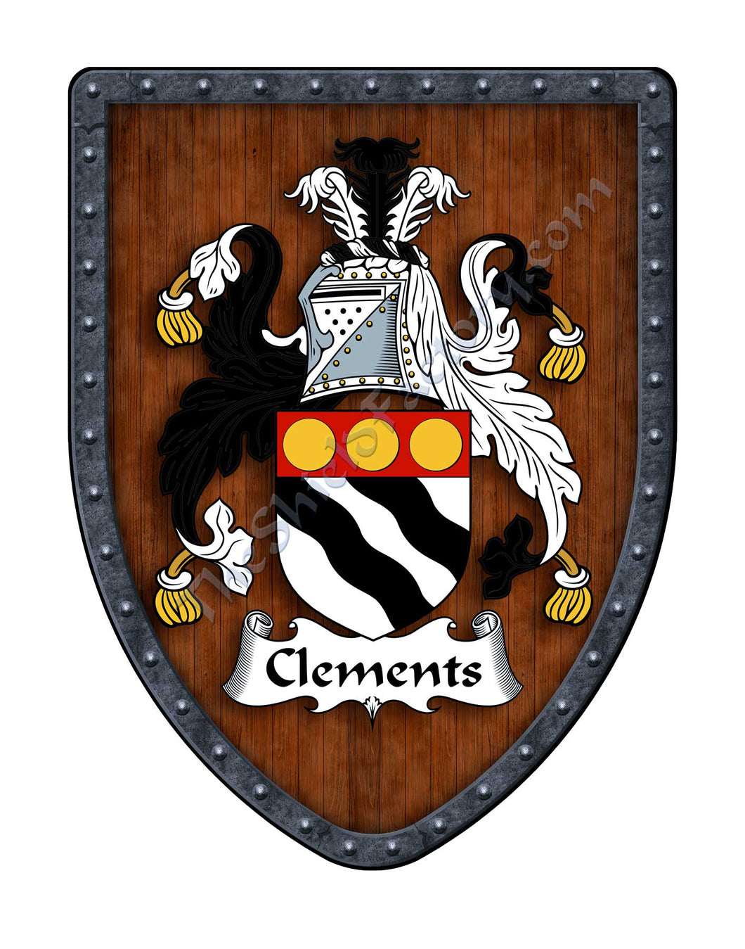 Clements Coat of Arms Shield Family Crest