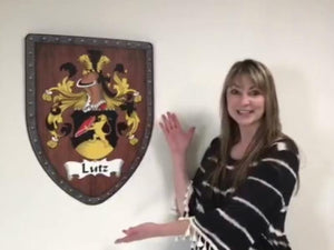 Family Crest Wall Display Shield