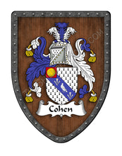 Load image into Gallery viewer, Cohen Coat of Arms Shield Family Crest