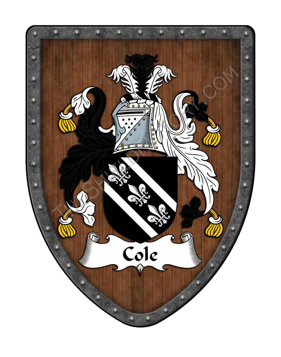 Cole Coat of Arms Shield Family Crest – My Family Coat Of Arms